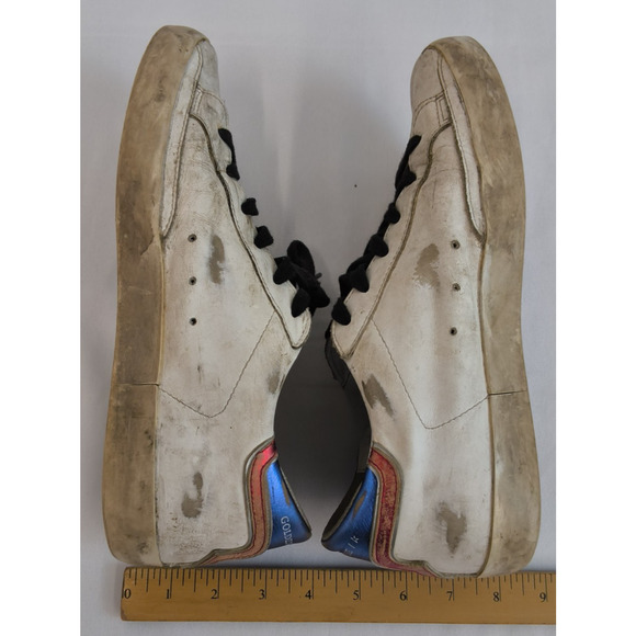  Superstar Sneakers Men\'s 40 (US7.5) Leather Red/White/Blue #W5252 main image 4